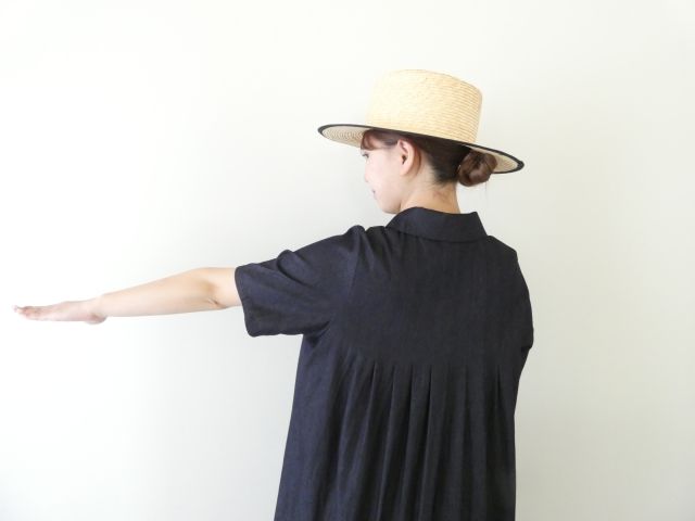 bulle de savon(ビュルデサボン) 5.5ozデニム丸衿ワンピースの商品画像7