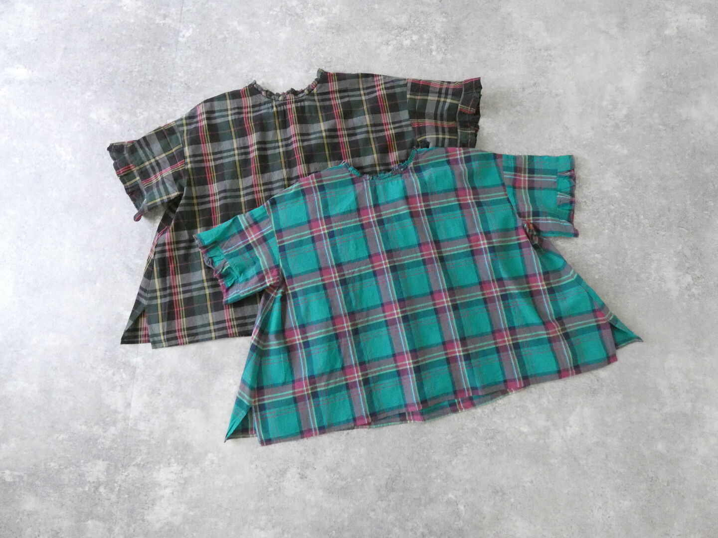 Hands of creation(ハンズオブクリエイション) マドラスチェックフリルプルオーバーの商品画像3