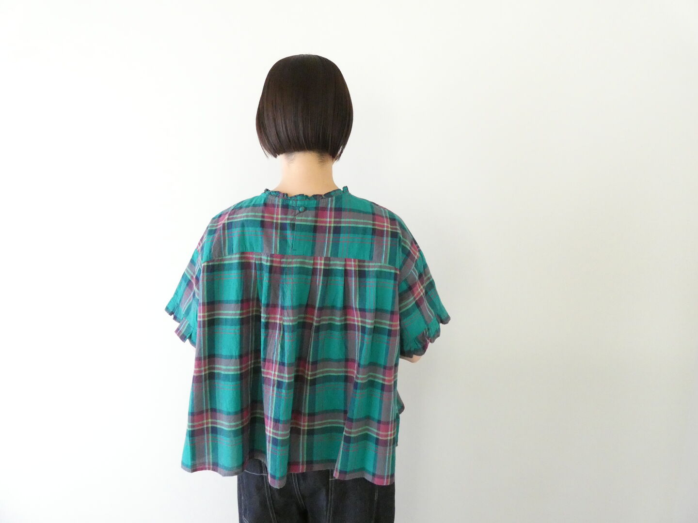 Hands of creation(ハンズオブクリエイション) マドラスチェックフリルプルオーバーの商品画像7