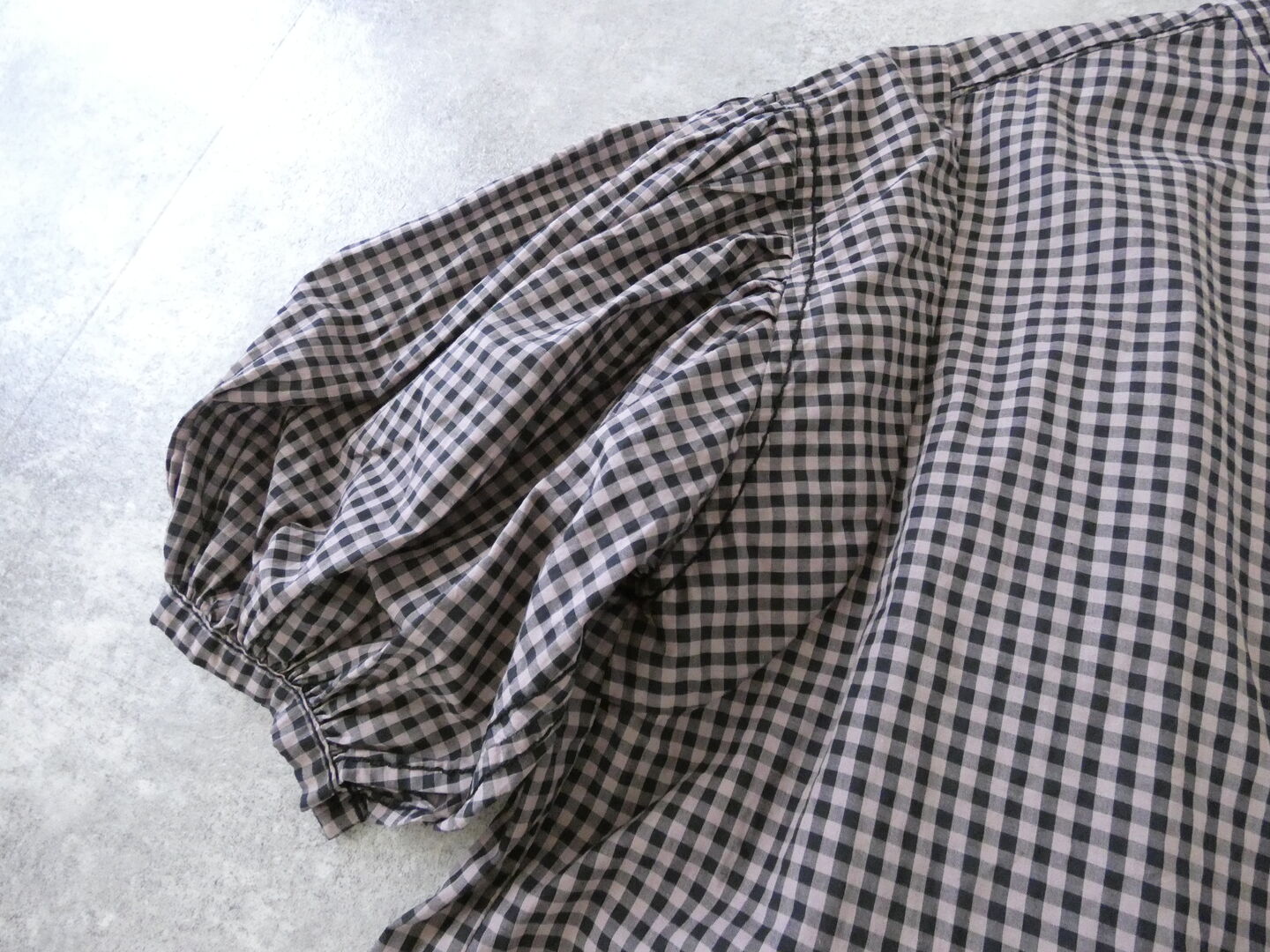 homspun(ホームスパン) ギンガム&無地パフスリーブブラウスの商品画像31