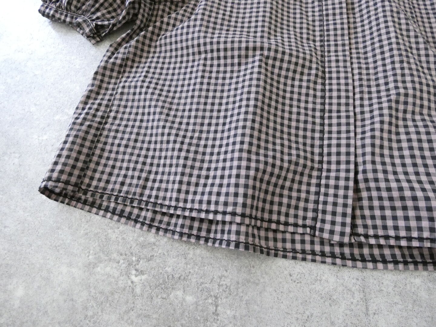 homspun(ホームスパン) ギンガム&無地パフスリーブブラウスの商品画像33