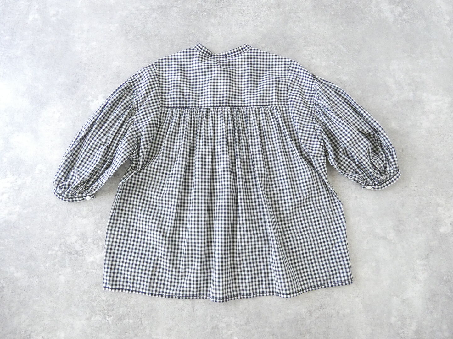 homspun(ホームスパン) ギンガム&無地パフスリーブブラウスの商品画像43