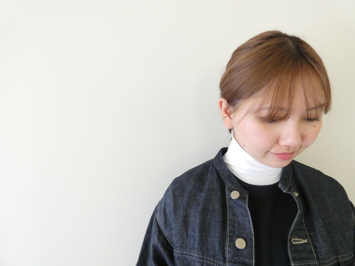 homspun(ホームスパン) 丸胴テレコ5分袖タートルプルオーバーの商品画像16