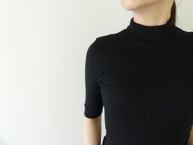 homspun(ホームスパン) 丸胴テレコ5分袖タートルプルオーバーの商品画像20
