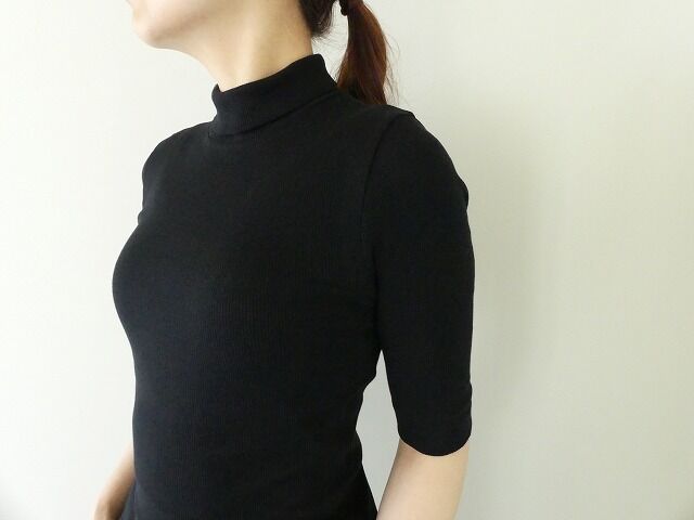homspun(ホームスパン) 丸胴テレコ5分袖タートルプルオーバーの商品画像21