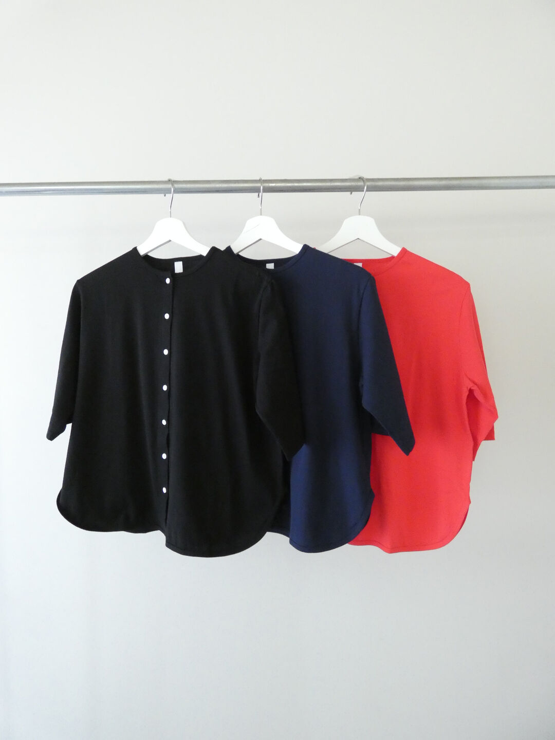 homspun(ホームスパン) 60/2天竺半袖カーディガンの商品画像11