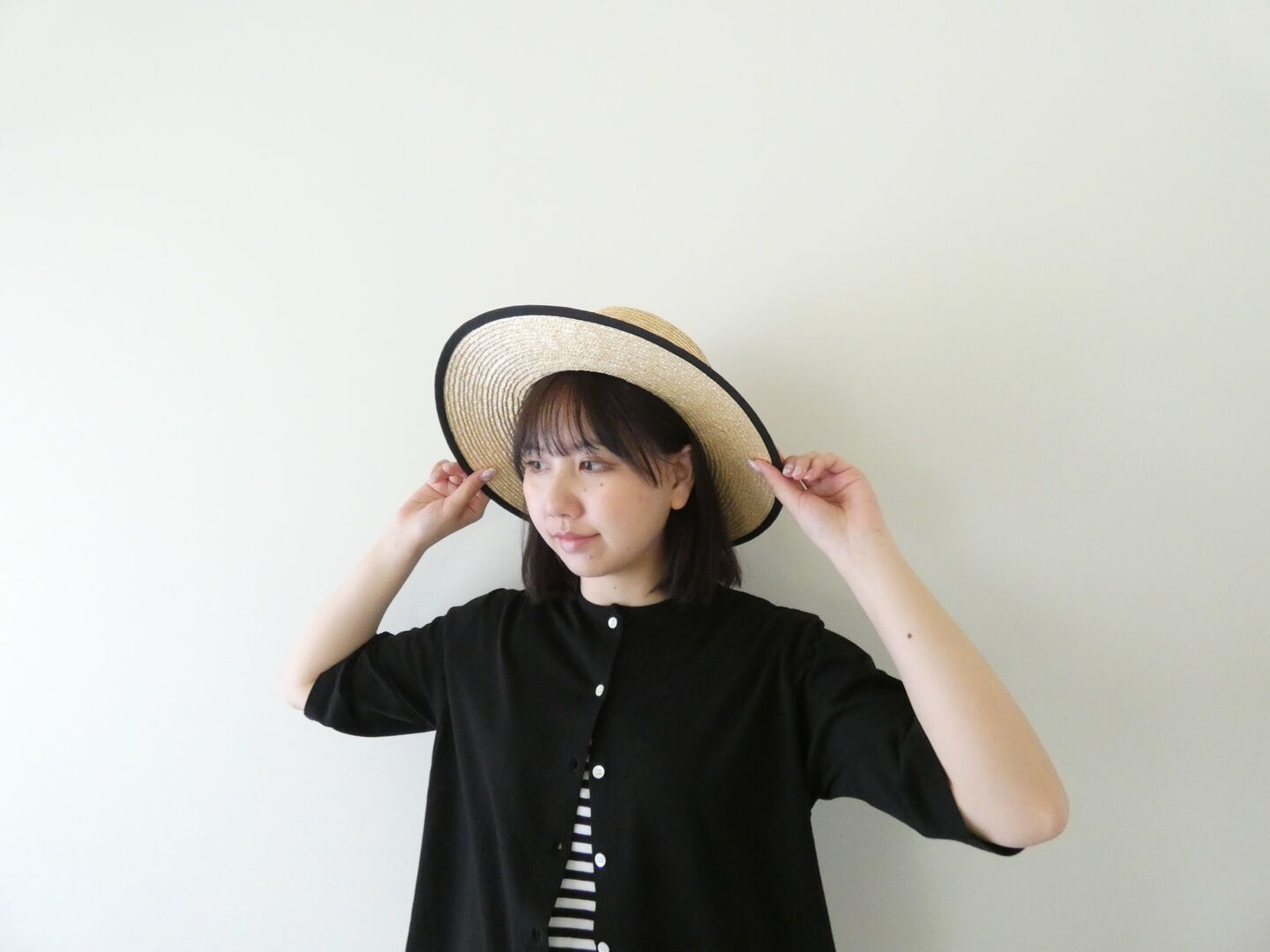 homspun(ホームスパン) 60/2天竺半袖カーディガンの商品画像7