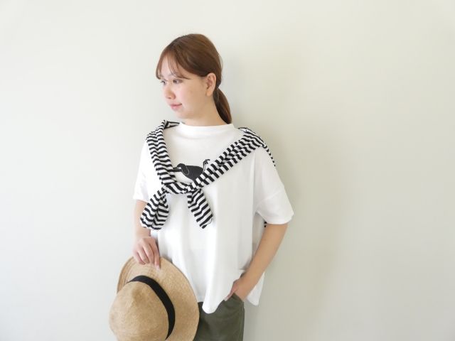 NARU ナチュラルソフト天竺くつろぎちゃんプリントTの商品画像1