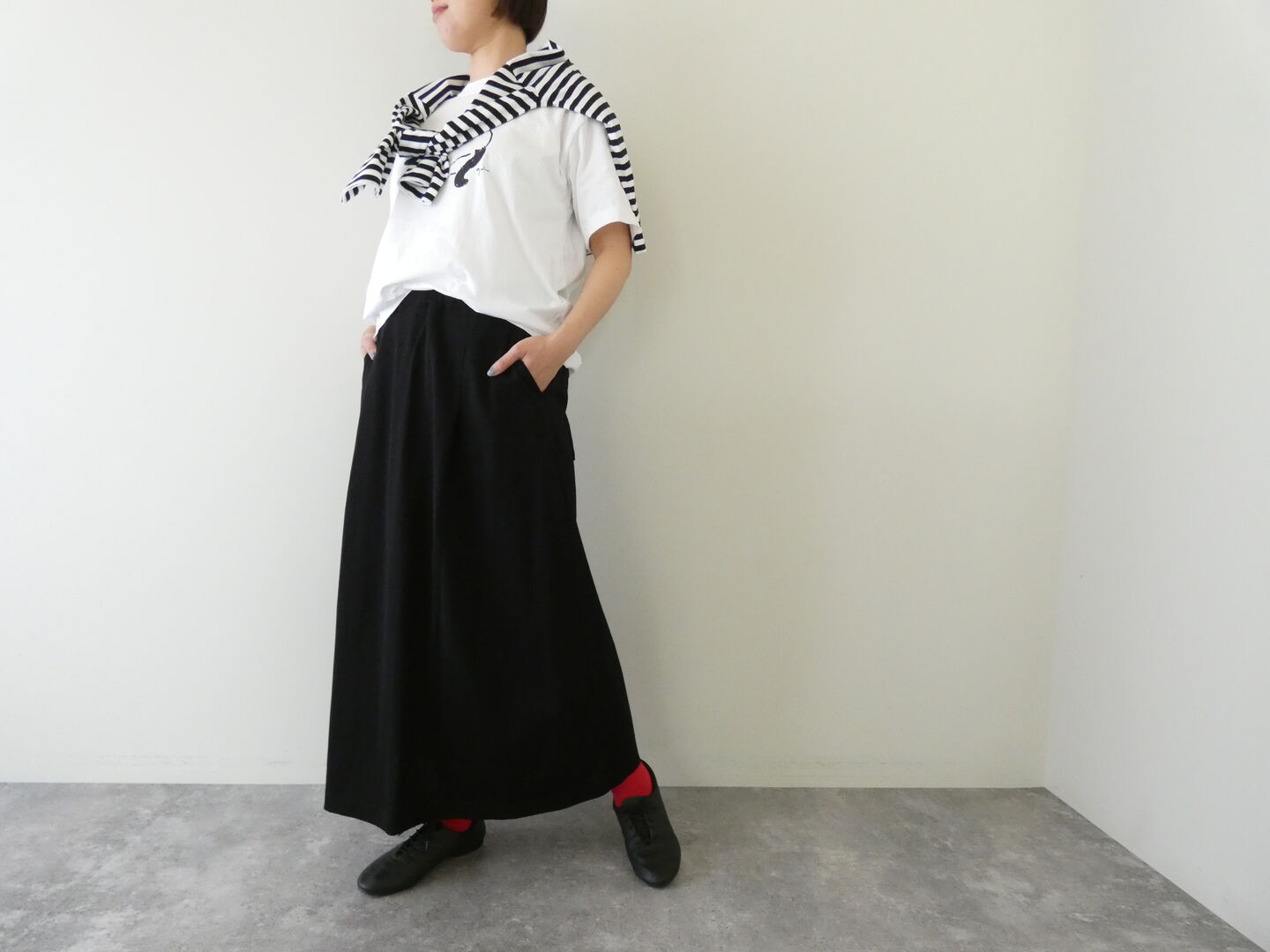 grin(グリン) オーガニックエーゲ海シャム猫プリントTシャツの商品画像4