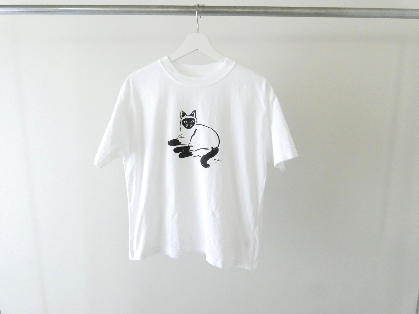 grin(グリン) オーガニックエーゲ海シャム猫プリントTシャツの商品画像9