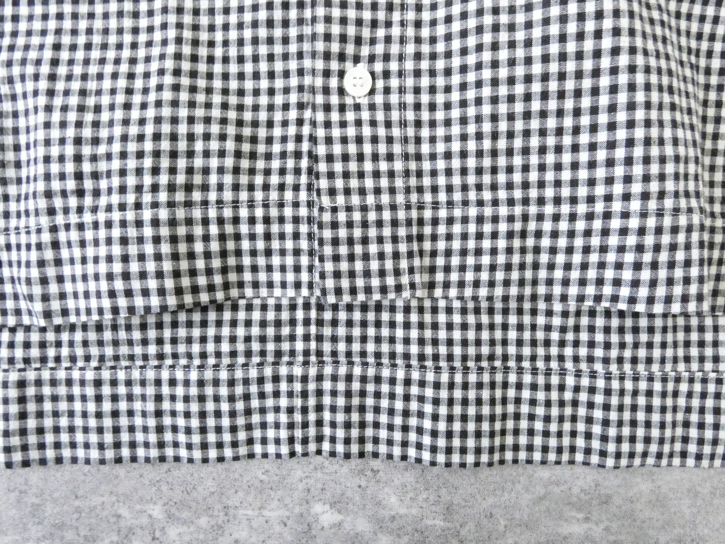 grin(グリン) モノトーンチェック5分袖ワイドシャツの商品画像20