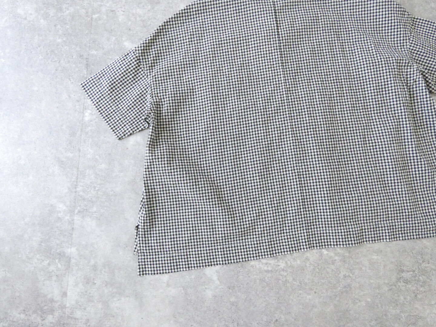 grin(グリン) モノトーンチェック5分袖ワイドシャツの商品画像25