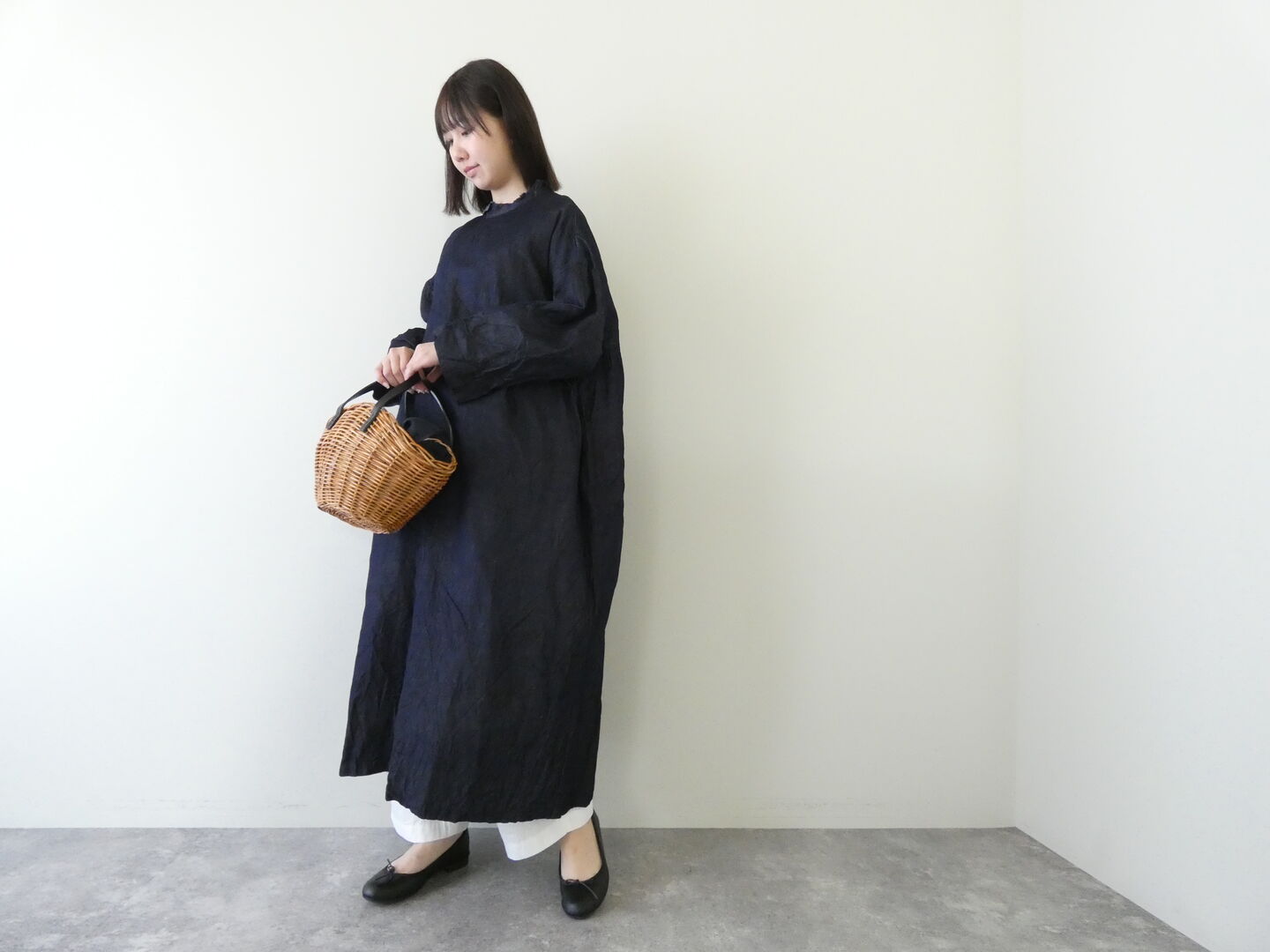 Gauze#(ガーゼ) ライトデニムアンティークサージカルワンピースの商品画像2