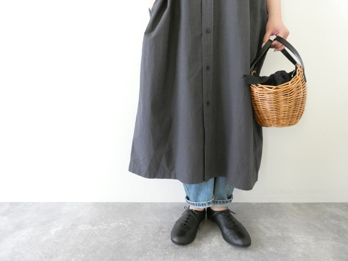 Gymphlex(ジムフレックス) スリーブレスシャツドレス　SLEEVELESS B.D. SHIRT DRESSの商品画像7