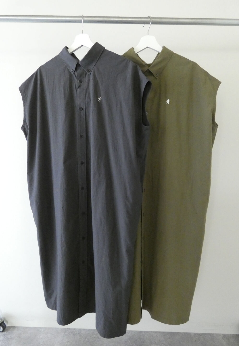 Gymphlex(ジムフレックス) スリーブレスシャツドレス　SLEEVELESS B.D. SHIRT DRESSの商品画像9