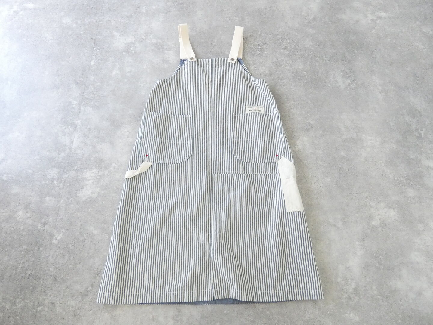 快晴堂(かいせいどう) HAYATE・Duty Wear/小さな造船所のワークウエアヒッコリーBIGオーバーオールスカートの商品画像13