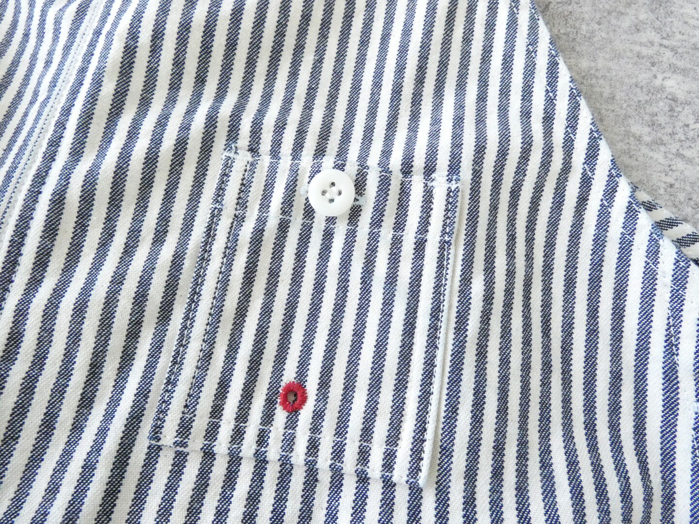 快晴堂(かいせいどう) HAYATE・Duty Wear/小さな造船所のワークウエアヒッコリーBIGオーバーオールスカートの商品画像22