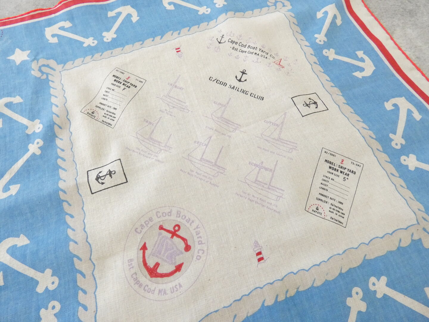 快晴堂(かいせいどう) バンダナ・セーリングクラブ柄の商品画像22