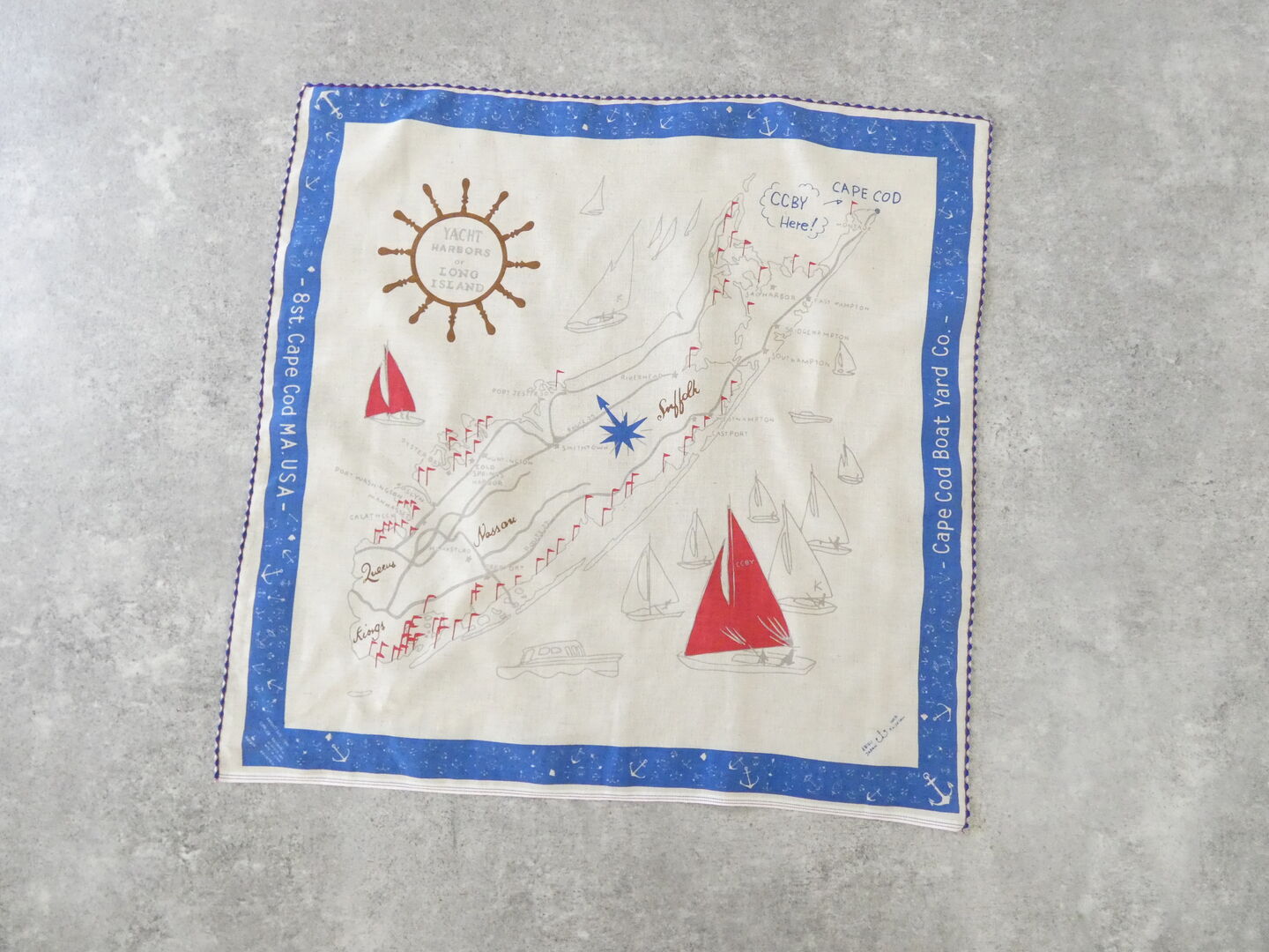 快晴堂(かいせいどう) バンダナ・小さな造船所柄の商品画像2