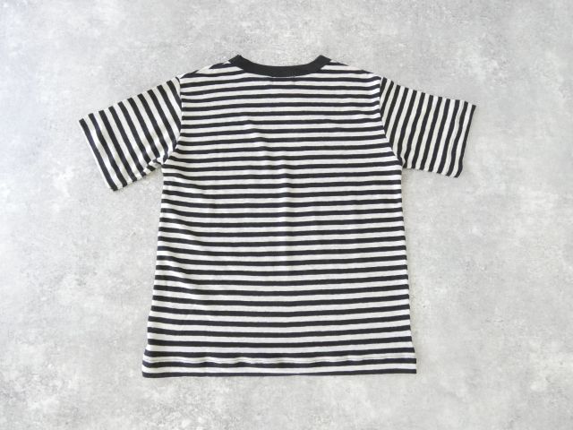 mao made(マオメイド) ベルギーリネンハーフスリーブ細しましまTEEの商品画像12