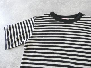 mao made(マオメイド) ベルギーリネンハーフスリーブ細しましまTEEの商品画像22