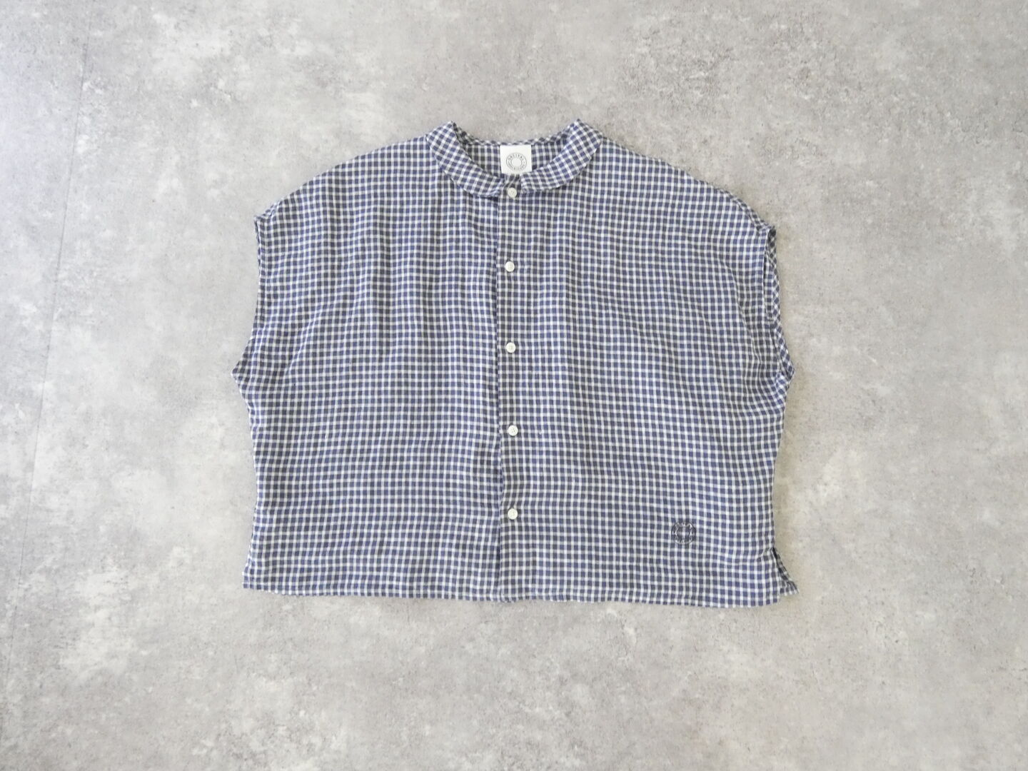 ORCIVAL(オーシバル) リネンチェックスリーブレスシャツの商品画像10