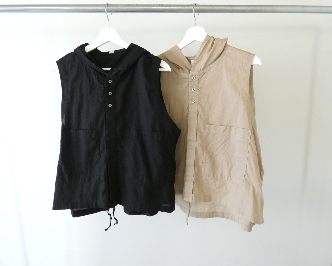 prit(プリット) 30/1綿麻ローンフーディベストの商品画像8