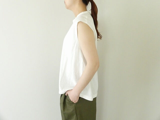 prit(プリット) リサイクルムラ糸天竺ノースリーブフレアプルオーバーの商品画像4