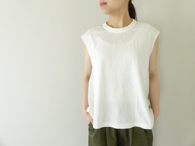 prit(プリット) リサイクルムラ糸天竺ノースリーブフレアプルオーバーの商品画像6