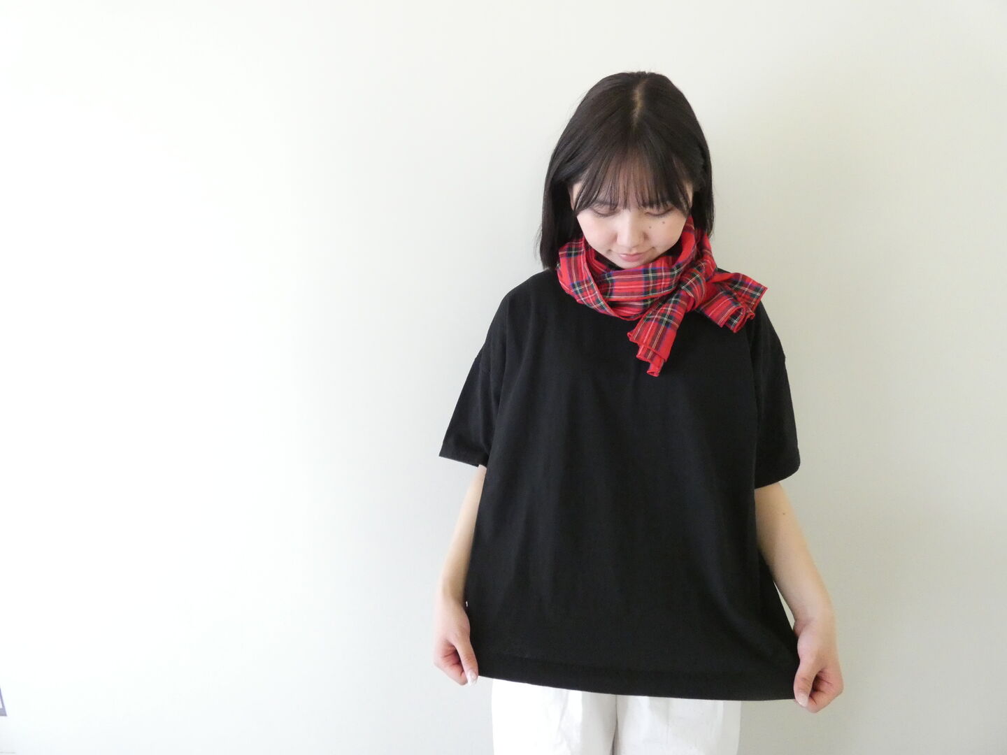 prit(プリット) 30/1リサイクルムラ糸天竺5分袖ワイドTシャツの商品画像1