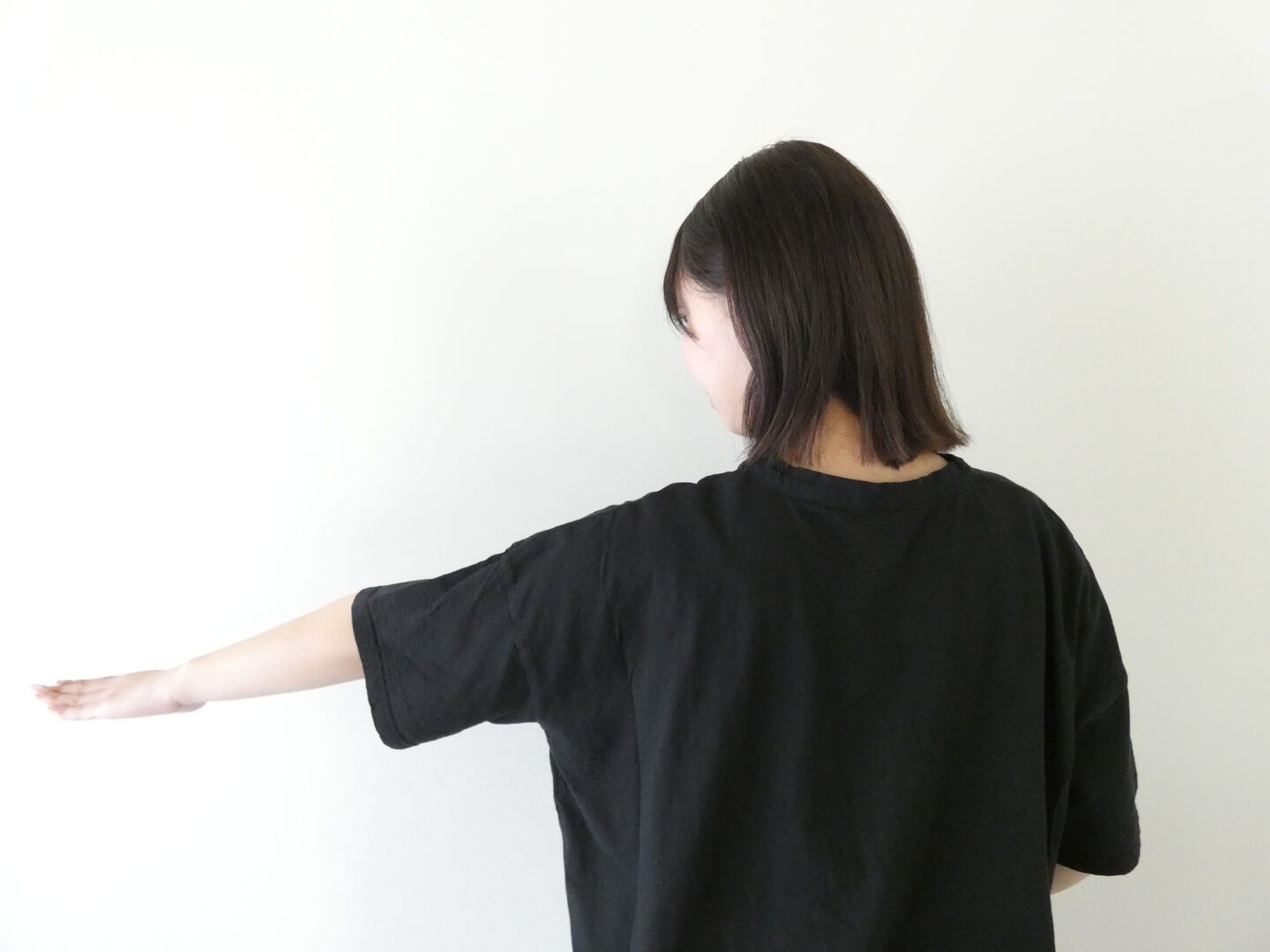 prit(プリット) 30/1リサイクルムラ糸天竺5分袖ワイドTシャツの商品画像6