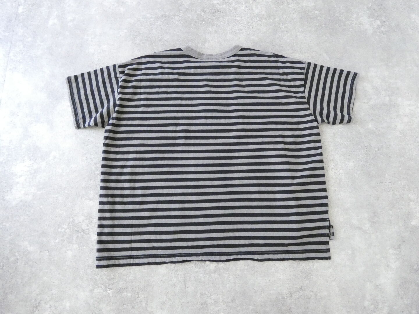 prit(プリット) 30/1リサイクルムラ糸天竺ボーダー5分袖ワイドTシャツの商品画像57