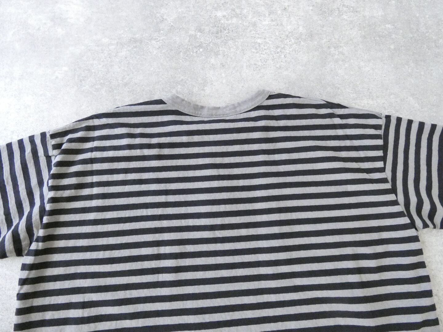 prit(プリット) 30/1リサイクルムラ糸天竺ボーダー5分袖ワイドTシャツの商品画像61