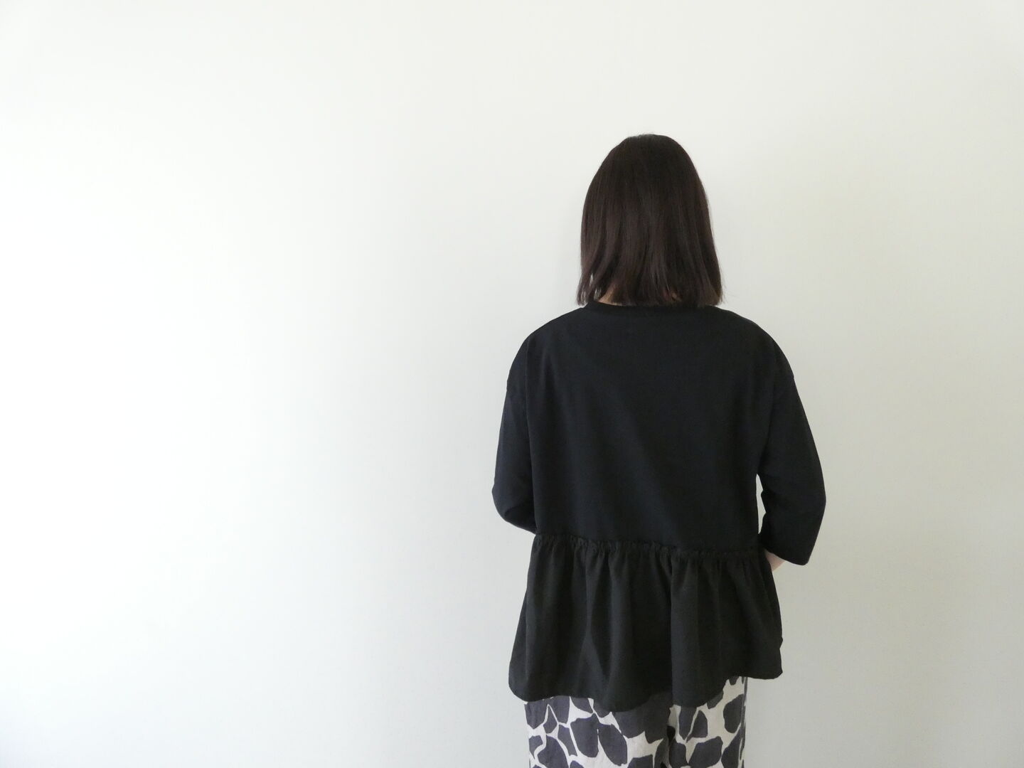 sabbatum(サバタム) BD30/1 天竺バイファブリックギャザーフリルプルオーバーの商品画像4