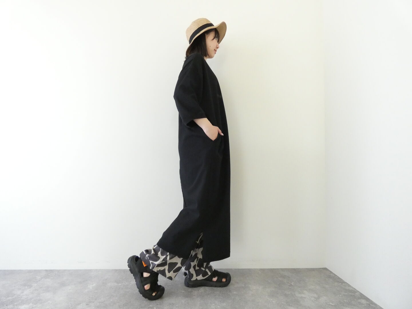 setten(セッテン) 天竺サイドスリットプルオーバーワンピースの商品画像4