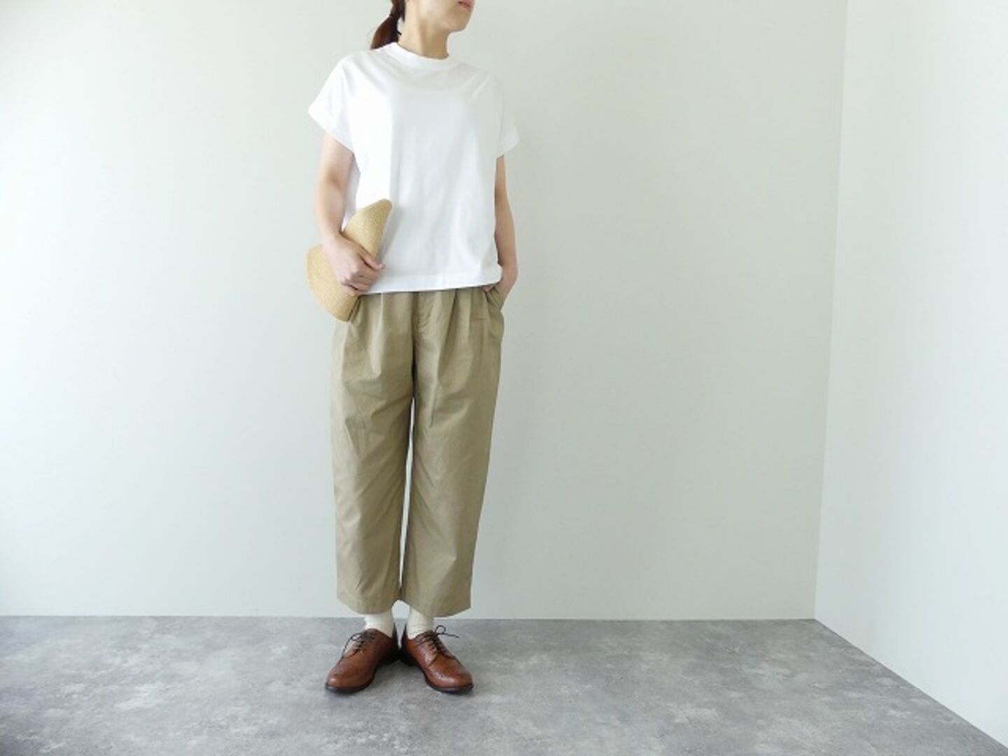 TRAVAIL MANUEL(トラバイユマニュアル) クラシック天竺フレンチTシャツの商品画像2