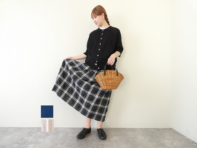 homspun(ホームスパン) ソフトコンパクトヤーン6分袖襟付きカーディガン(261-7939)