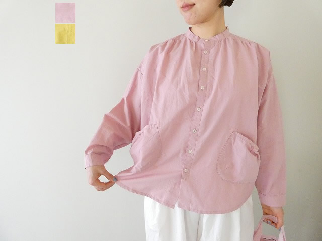 快晴堂(かいせいどう) リラクシン&ルージー スタンド背タックシャツ(61S-36)