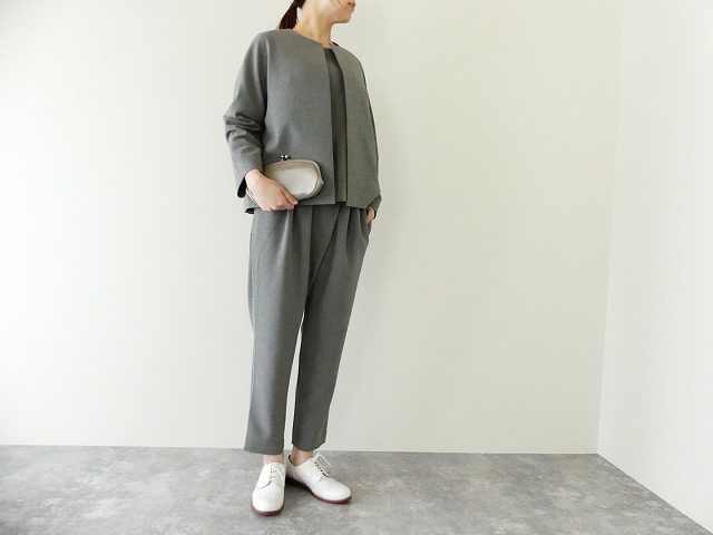 Wクロスノーカラージャケット