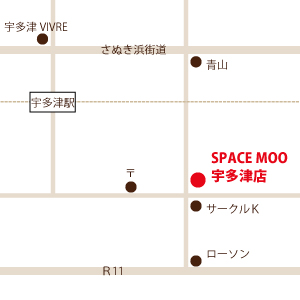宇多津店の地図